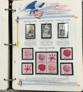 US Stamp COLLECTION 1970-1986  1,059 MNH commemorative stamps.    $160  face val