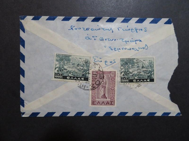 Greece 1948 Airmail Cover to USA (I) - Z8624