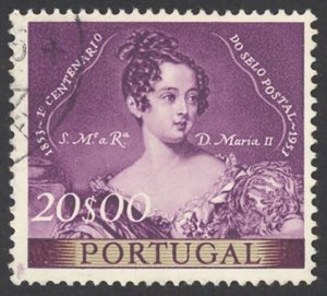 Portugal Sc# 791 Used 1953 20e Queen Maria II