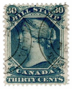 (I.B) Canada Revenue : Bill Stamp 30c (1865)