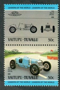 Tuvalu Vaitupu #13 Classic Cars MNH attached pair