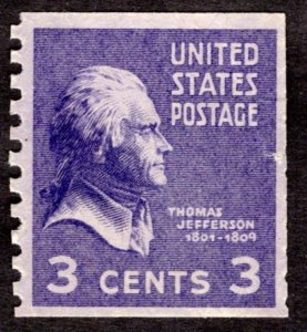 1939, US 3c, Thomas Jefferson, Used, Sc 842