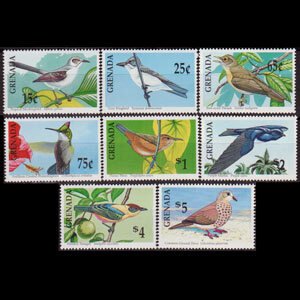 GRENADA 1990 - Scott# 1877-84 Birds Set of 8 NH