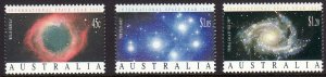 1992 Australia International Space Year complete set NH Sc# 1258/1260 CV $4.80