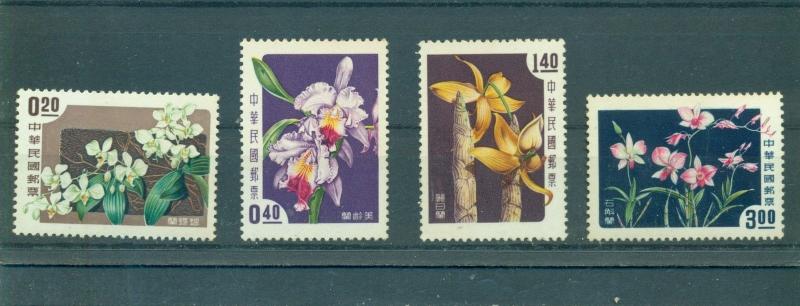 China - Taiwan, Sc# 1189-92. 1958 Orchids. Flowers. MNH $15.50.
