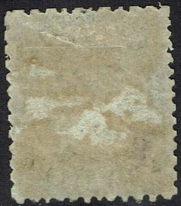 TURKS ISLANDS 1867 QV 6D PERF 11-12.5 NO WMK 