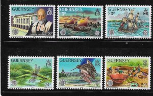 Guernsey 1982 La Societe Guernesiaise centenary birds Sc 240-245 MNH A1376