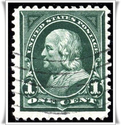 ♦SC#279 1¢ Franklin (1898) Used  
