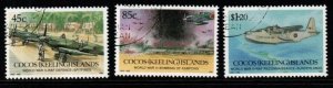 COCOS (KEELING) ISLANDS SG270/2 1992 50TH ANNIV OF SECOND WORLD WAR FINE USED