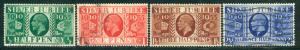 Great Britain Scott # 226 - 229, used