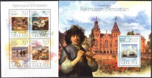 Togo 2013 Art Paintings Rijksmuseum Amsterdam Sheet + S/S MNH