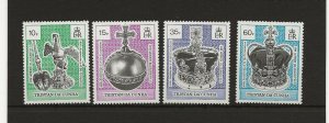 Tristan Da Cunha 1993 Coronation Anniversary  sg.542-5 set of 4    MNH