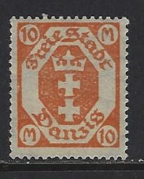 Danzig Sc # 92 mint hinged (DT)