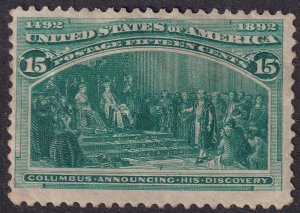 #238 Mint OG, Fine+ (CV $200 - ID33909) - Joseph Luft