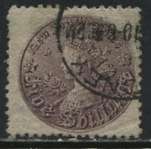 New South Wales QV 1888 5/ purple perf 11 used 