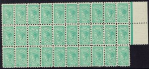 VICTORIA 1901 QV POSTAGE 1/2D MNH ** BLOCK STATE 3 WMK V/CROWN SIDEWAYS  PERF 11