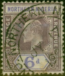 Northern Nigeria 1905 6d Dull Purple & Violet SG25 Fine Used Stamp