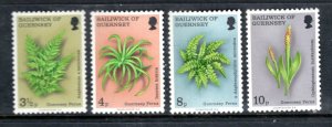 GUERNSEY 119-122 MNH VF Ferns Complete set