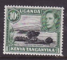 Kenya Uganda Tanganyika-Sc#70a- id8-unused og NH 10c KGVI-Trees-13x12.5-1950-any