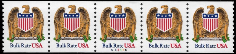 Sc 2602 (10¢) Eagle & Shield PNC/5 Plate #A54445, MNH