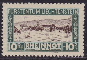 Liechtenstein 1926 Semi-Postal Scott B7-B10 Cmplt (4) Rhine Flood Relief VF/NH