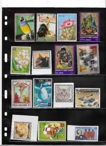 EQUATORIAL GUINEA COLLECTION ON STOCK SHEET MINT/USED