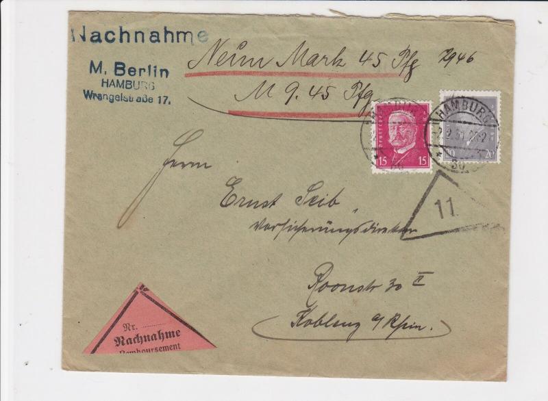 germany 1931 stamps cover ref 18928