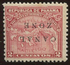 Canal Zone 10a 'CANAL ZONE' Inverted Overprint Mint Stamp BX5114