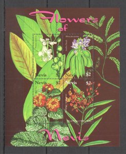 Nevis MNH S/S Flowers Of Nevis 2007 4 Stamps