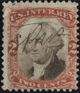 R135 2¢ Third Issue Documentary Stamp (1871) Used