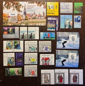 Latvia 2025 Year set Super full complect stamps blocks varieties and booklet MNH