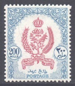 Libya Scott 165 - SG222, 1955 Emblems 200m MH*