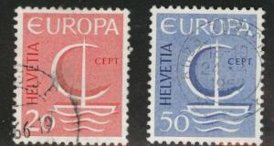 Switzerland Scott 477-478 used 1966 Europa set