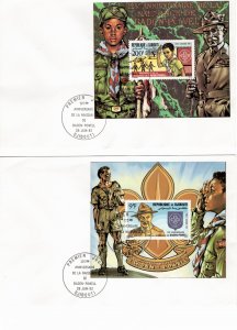 Djibouti 1982 Sc C163a-164a Souvenir Sheets (set of 2) FDC