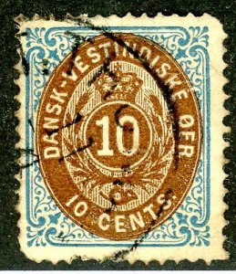Danish West Indies, Scott #10c, Used