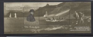 Greenland Sc 550a 2009  Nordenskjold stamp sheet mint NH