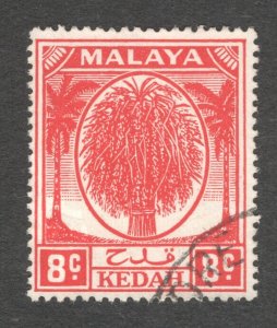 Malaya - Kedah, Scott #67    F/VF, Used,  CV $5.00 ....  3240056