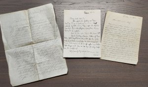 WW WWI Imperial German wartime era letters from soldier Dobruck - Dulken 1917