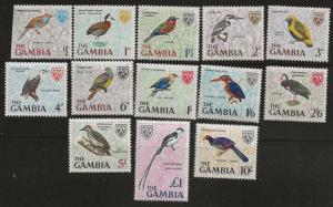 British Gambia 215-227 [NH] CV $10.25