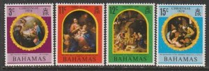 1970 Bahamas - Sc 309-12 - MH VF - 4 single - Christmas