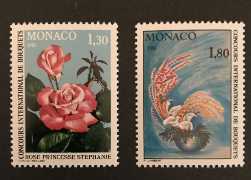 Monaco 1980 #1252-53, MNH, CV $2.50