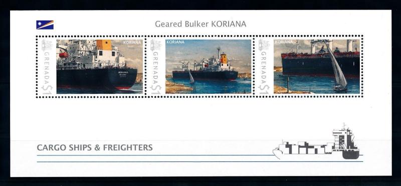 [90875] Grenada 2009 Cargo Ships Geared Bulker Koriana Sheet MNH