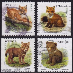 Sweden - 2005 - Scott #2518a-d - used - Juvenile Wild Animals