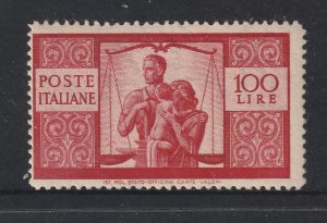 Italy a MNH 100L from the 1945 set
