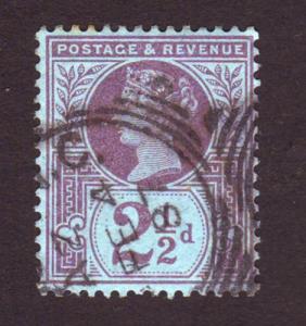Great Britain 1887 Sc#114, SG#201 2-1/2d Queen Victoria USED 