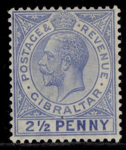 GIBRALTAR GV SG94, 2½d bright blue, M MINT. Cat £24. 