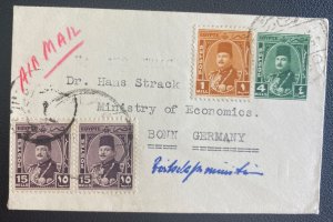1930 Cairo Egypt Mini airmail cover To Bonn  Germany