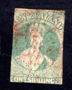 New Zealand  10e Emerald shade, VG Used, Good Filler, CV $1850.00   ...  4330012