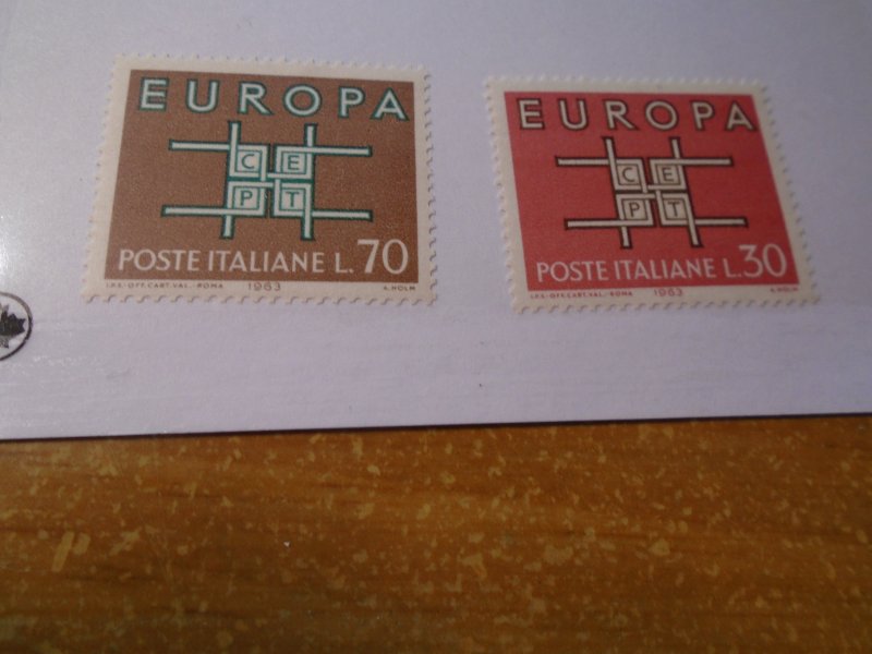 Italy  #  880-81  MNH    Europa