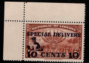 LIBERIA Scott E1 MNH** Special delivery stamp, Fresh corner copy